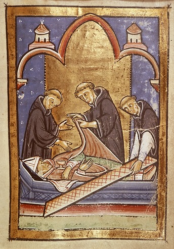 Illustration de l'ouverture du tombeau