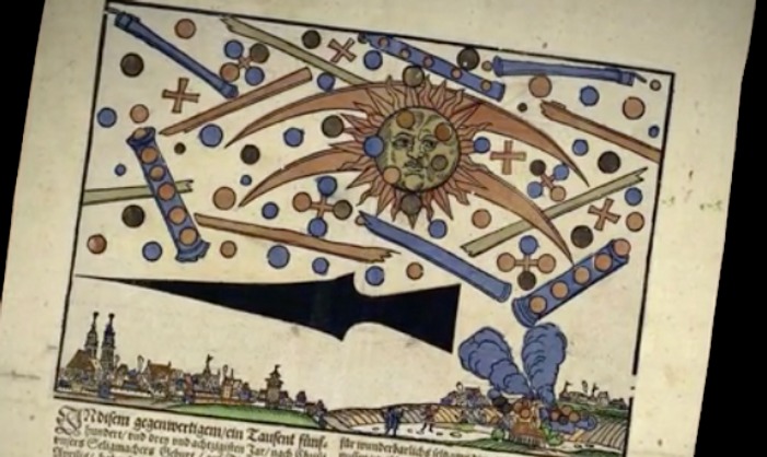 Extrait illustré du journal ou feuille de l'époque.