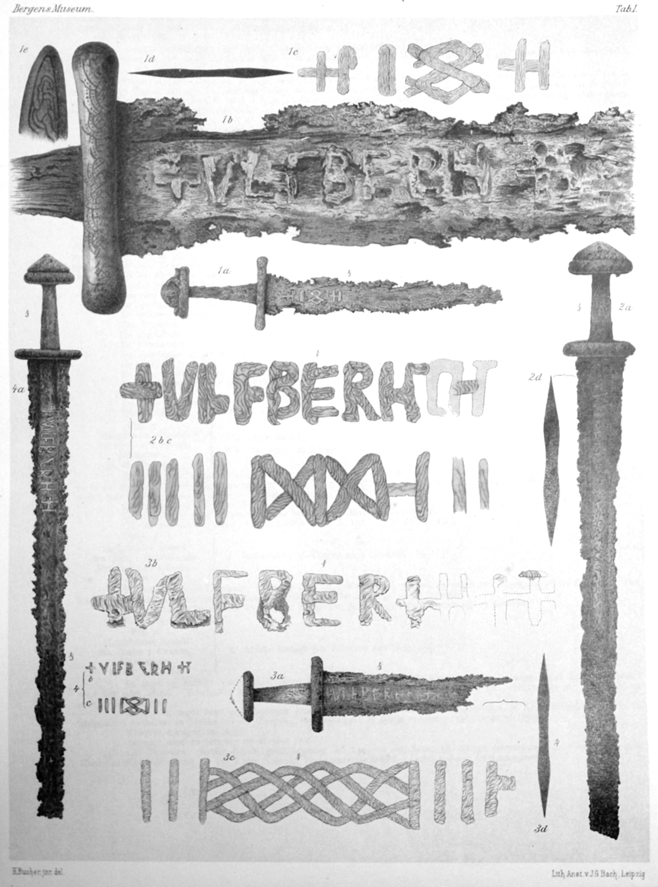 Illustration d'épées ulfberth.